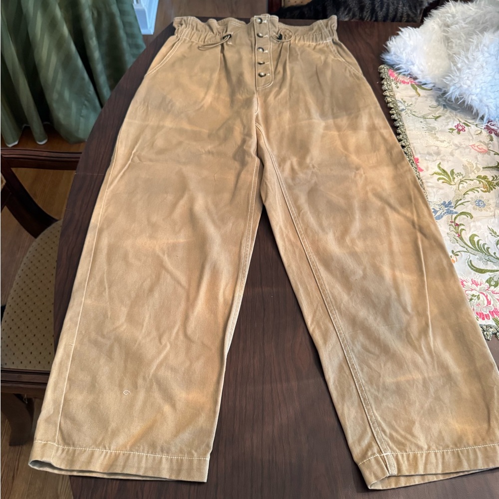 Urban Outfitters Tan Trousers with Relaxed Fit